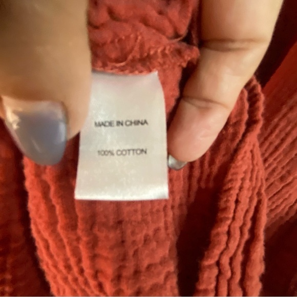 Drew Amber Tiered Cotton Gauze
Half Puff Button Sleeve Mini Sheath Dress SZ S - Picture 11 of 12